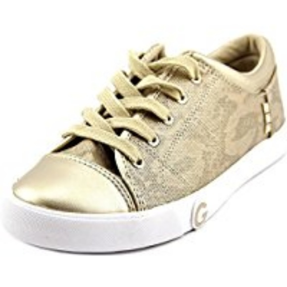 Guess Oona Sneakers Gold Lace 6m | Poshmark